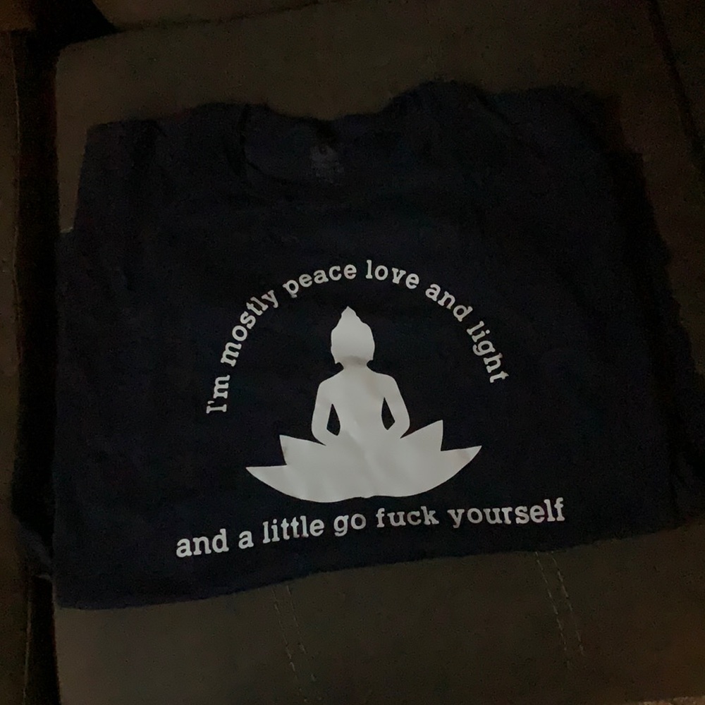 Navy blue size L tee shirt NEW